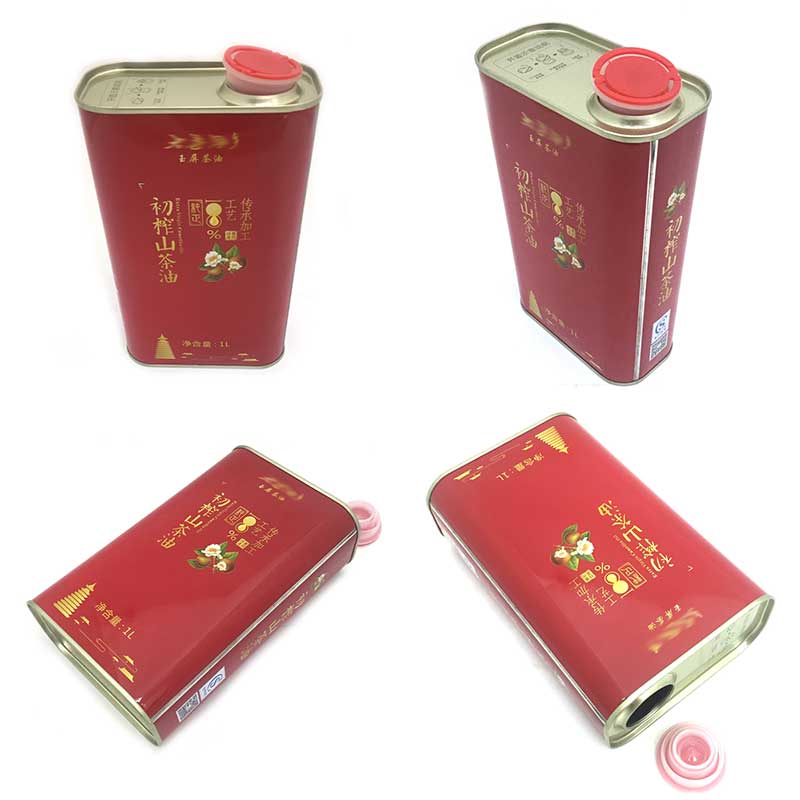 1L初榨山茶油鐵罐