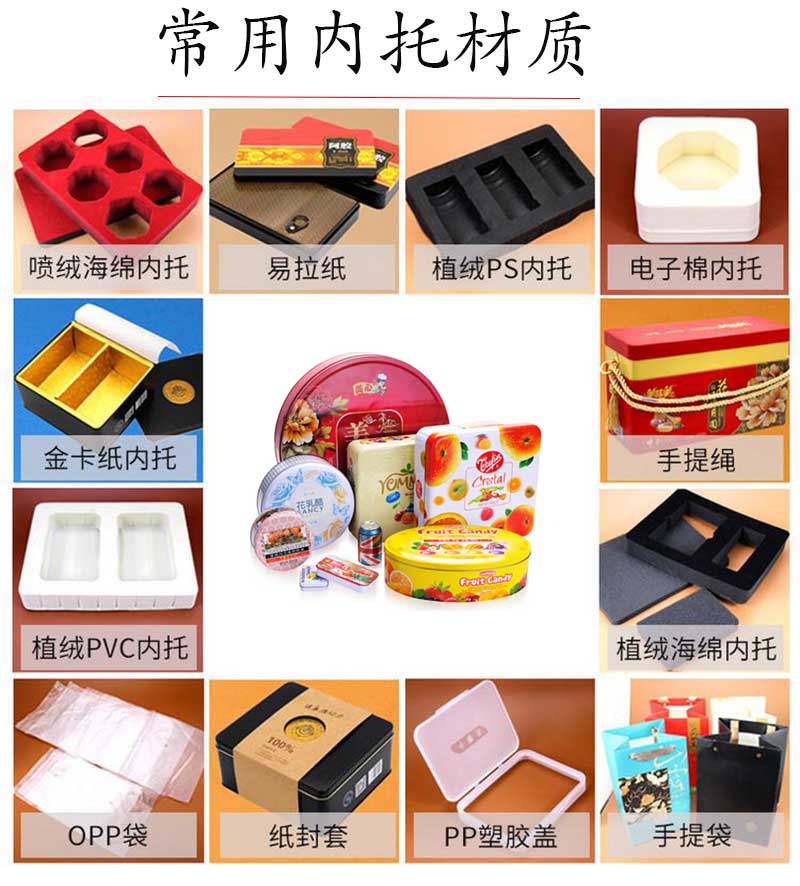 餅干鐵盒內托材質