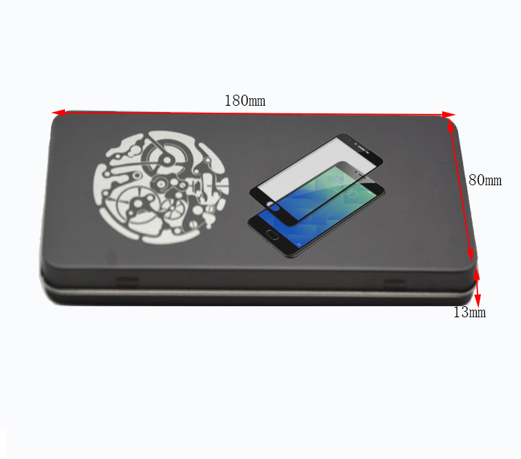 手機鋼化膜鐵盒尺寸