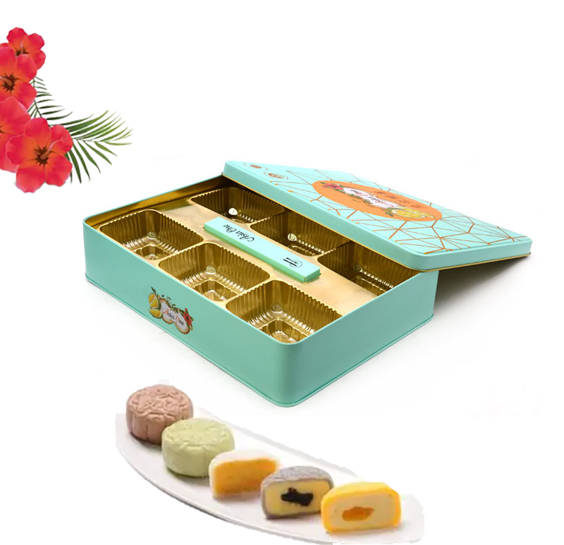 黃金榴蓮冰皮月餅鐵盒包裝 黃金榴蓮冰皮月餅鐵盒包裝