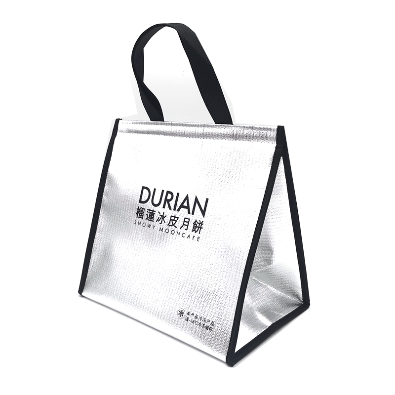 銀色手提袋 冰皮月餅鐵盒銀色手提袋
