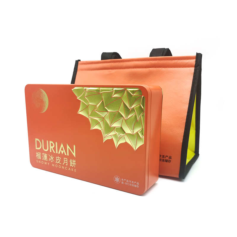 小橙色-3 榴蓮冰皮月餅鐵盒